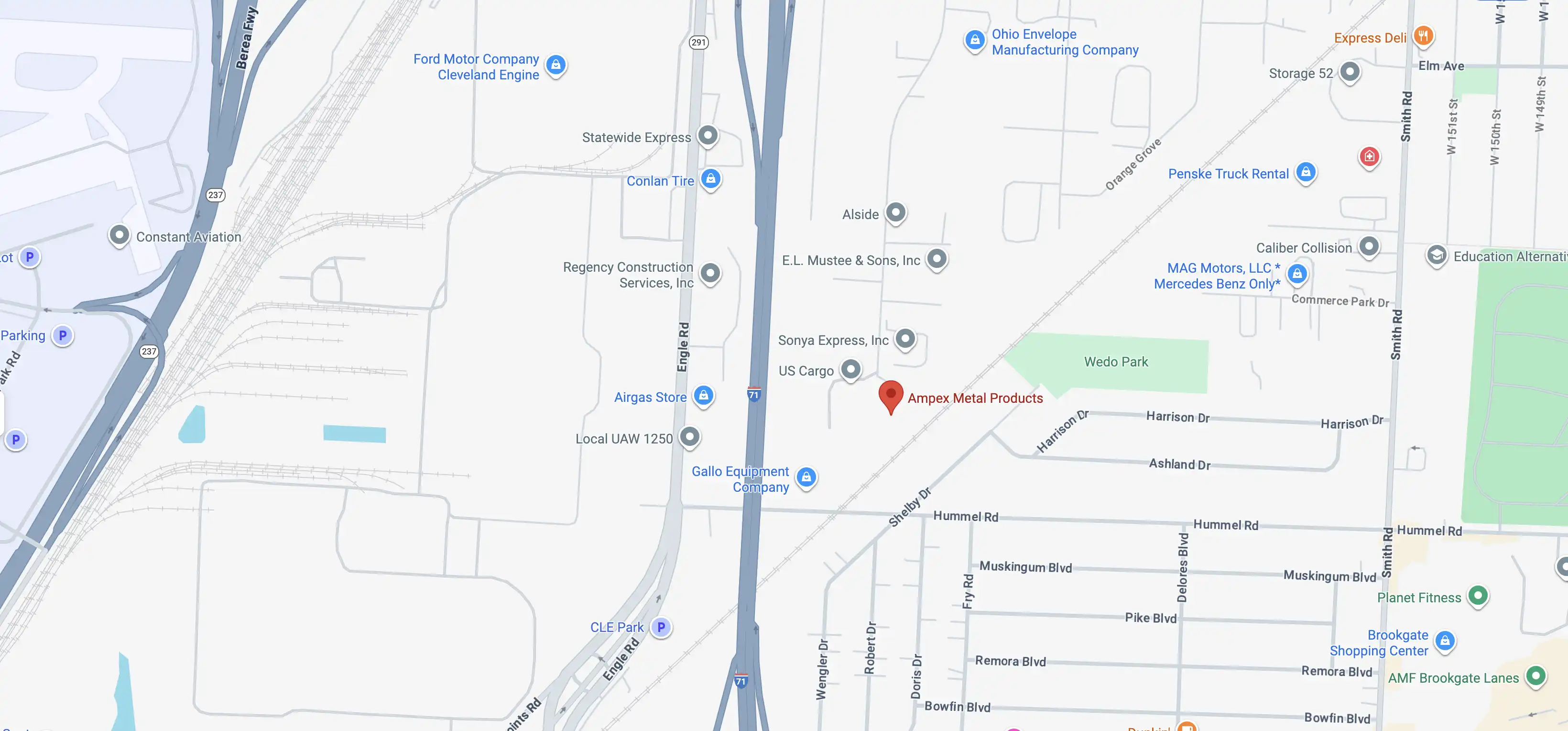 Ampex Metal Products - 5581 W 164TH Street, Brook Park OH 44142